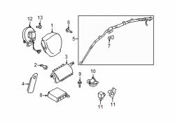 Mazda 6 Right Side impact sens | Mazda OEM Part Number GS3L-57-KC0