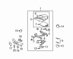 Mazda 6  Occupant sensor | Mazda OEM Part Number GS3R-67-SW0A