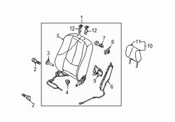 Mazda 6  Headrest | Mazda OEM Part Number GS3L-88-140-02