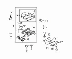 Mazda 6  Seat adjuster | Mazda OEM Part Number GS3L-88-H50A