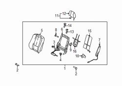 Mazda 6  Headrest | Mazda OEM Part Number GS4M-88-140A-30