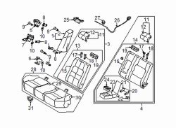 Mazda 6 Right Headrest guide | Mazda OEM Part Number GAC4-88-1G9-30