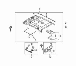 Mazda 6 Right Assist strap | Mazda OEM Part Number GAL1-69-470B-30