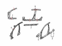 Mazda 6 Left Inner rocker | Mazda OEM Part Number GS3L-54-950B