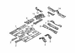 Mazda 6  Front reinf | Mazda OEM Part Number GS3L-53-610