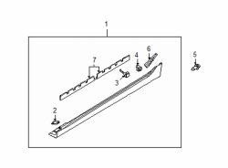 Mazda 6 Right Rocker molding | Mazda OEM Part Number GEG2-51-P40B-AA