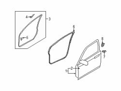 Mazda 6 Right Door shell | Mazda OEM Part Number GS3L-58-020K