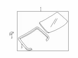 Mazda 6  Back glass | Mazda OEM Part Number GS3L-63-930E