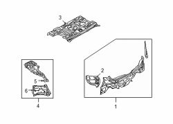 Mazda 6 Left Trim support | Mazda OEM Part Number GS3L-71-486