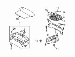 Mazda 6 Left Trunk side trim | Mazda OEM Part Number GS3L-68-870