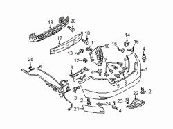 Mazda 6 Left Shield nut | Mazda OEM Part Number UH71-68-615