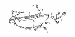 Mazda 6 Left Headlamp housing rivet | Mazda OEM Part Number B092-51-833