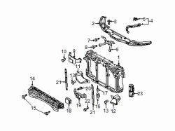 Mazda 6  Radiator support | Mazda OEM Part Number BJS7-53-110B