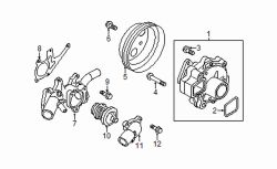 Mazda 6  Water pump mount bolt | Mazda OEM Part Number 9XF0-03-147L