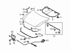 Mazda 6 Right Hinge | Mazda OEM Part Number GHP9-52-410B