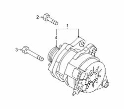 Mazda 6  Alternator mount bolt | Mazda OEM Part Number 9YA0-2A-006