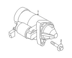 Mazda 6  Starter bolt | Mazda OEM Part Number RF2B-12-717