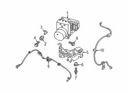 Mazda 6  ABS control unit spacer | Mazda OEM Part Number GS1E-43-7A7