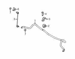 Mazda 6 Left Stabilizer link | Mazda OEM Part Number KD35-34-170