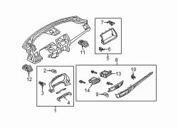 Mazda 6  Cluster bezel retainer | Mazda OEM Part Number GS1D-64-345