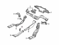 Mazda 6  Center duct | Mazda OEM Part Number GHR1-61-8A1