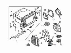 Mazda 6  Inst pnl speaker | Mazda OEM Part Number KD62-66-960