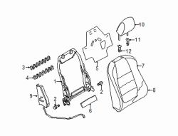 Mazda 6  Headrest guide | Mazda OEM Part Number KD45-88-1G9-02