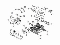 Mazda 6  Seat frame | Mazda OEM Part Number GLK4-88-AA0