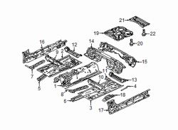 Mazda 6 Left Front floor pan | Mazda OEM Part Number GKY5-54-60X