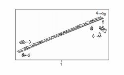 Mazda 6 Left Rocker molding | Mazda OEM Part Number GHK1-50-490