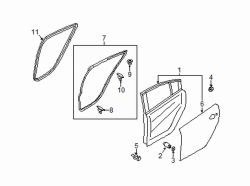 Mazda 6 Right Outer panel | Mazda OEM Part Number GHK1-72-031