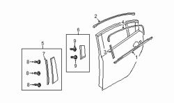 Mazda 6 Right Applique retainer clip | Mazda OEM Part Number KD53-50-M38