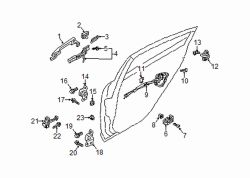 Mazda 6 Right Upper hinge | Mazda OEM Part Number KD53-72-210