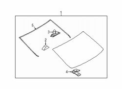 Mazda 6  Back glass | Mazda OEM Part Number GHK1-63-930E