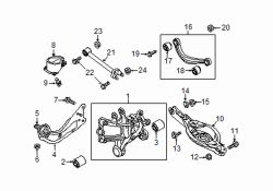 Mazda 6 Left Upper arm mount bolt | Mazda OEM Part Number 9YA0-21-23J