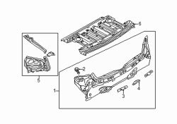 Mazda 6 Left Rear body panel reinforcement | Mazda OEM Part Number BJS7-70-752