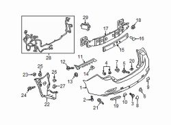 Mazda 6 Left Tow eye cap | Mazda OEM Part Number G4YL-50-EL1-64