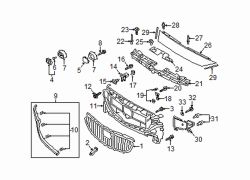 Mazda 6  Grille Molding Rivet | Mazda OEM Part Number TK21-50-355