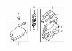 Mazda 6  Fuse and Relay Center | Mazda OEM Part Number TK48-66-760