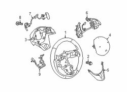 Mazda 6  Steering Wheel Back Cover | Mazda OEM Part Number TK48-32-049D-02