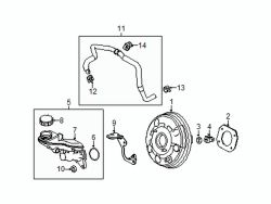Mazda 6 Lower Power Brake Booster Vacuum Hose Clamp | Mazda OEM Part Number 9928-61-500
