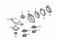 Mazda 6 Center Rear Speaker | Mazda OEM Part Number TK54-66-960