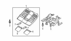 Mazda 6 Upper Overhead Console | Mazda OEM Part Number KD47-69-970D-75