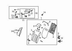 Mazda 6 Rear Right Inner Seat Hinge | Mazda OEM Part Number GAAA-57-540