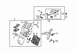 Mazda 6 Rear Left Seat Back Bolster Assembly | Mazda OEM Part Number GAAS-57-550-2A