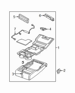Mazda 6 Rear Console Armrest | Mazda OEM Part Number GAAA-88-3B0-2A