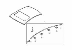 Mazda 6 Rear Right Roof Drip Molding Cap | Mazda OEM Part Number GHK1-50-9H2