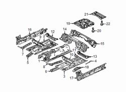Mazda 6 Front Left Floor Pan | Mazda OEM Part Number GSY7-54-60X