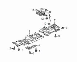 Mazda 6 Front Left Outer Floor Pan Splash Shield | Mazda OEM Part Number GHP9-56-077A