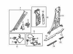 Mazda 6 Rear Left Door Sill Plate | Mazda OEM Part Number GRF5-68-740-02
